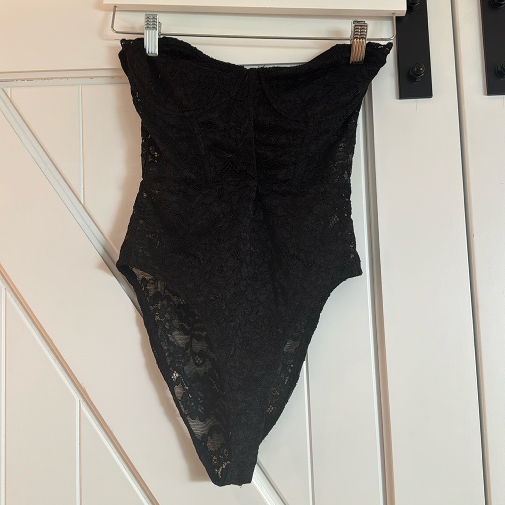 Zara lace black bodysuit. Size medium.